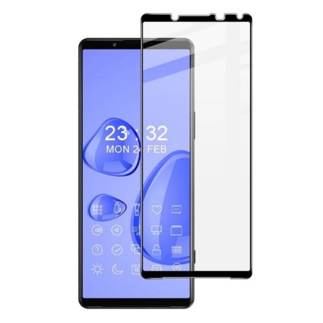 IMAK Herdet Glass skjermbeskytter Sony Xperia 5 IV svart kant