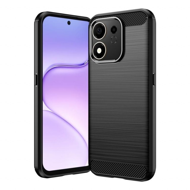 Tech-Flex Deksel karbonfiber Honor 600 Smart 5G svart