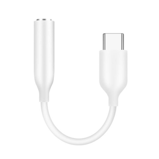 USB-C til 3,5 mm Audio Adapter Android hvit