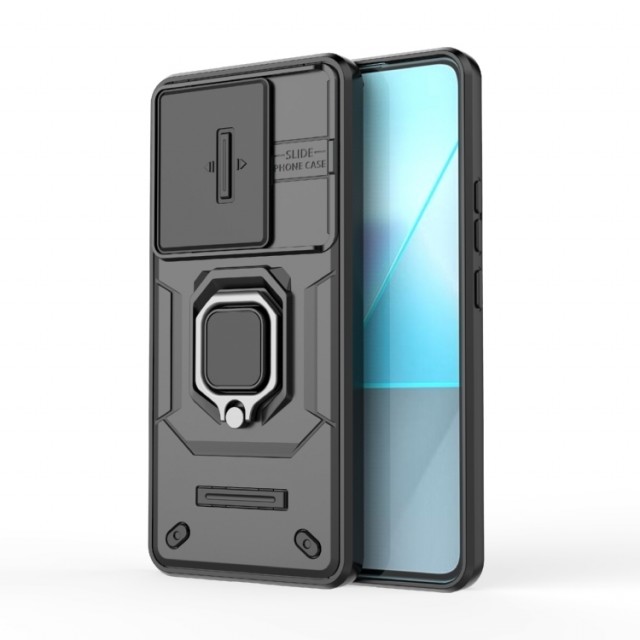 Tech-Flex TPU + PC Deksel med Ring Grep Xiaomi Redmi Note 13 Pro 5G svart