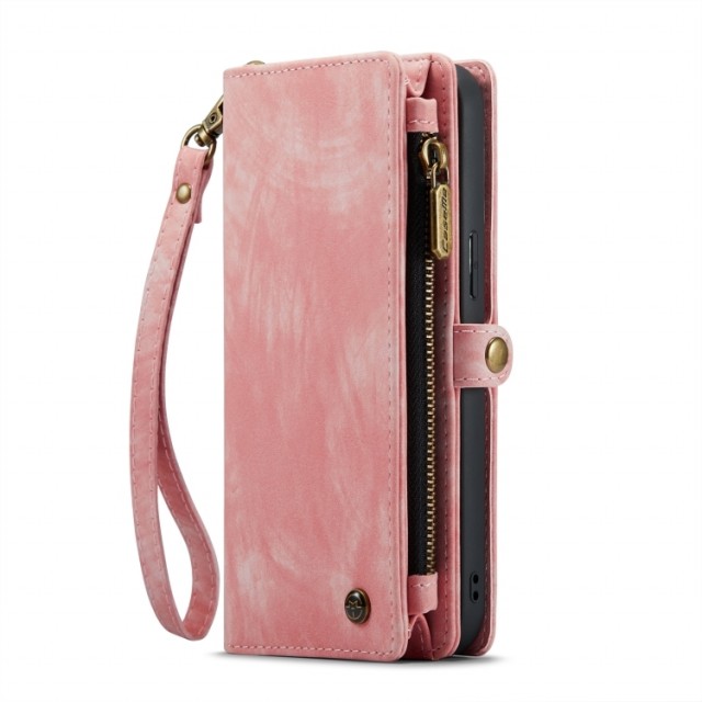 CaseMe 2-i-1 Lommebok deksel iPhone 14 Pro rosa