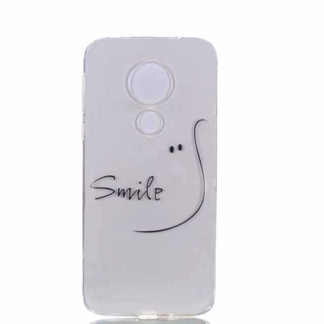 Fashion TPU Deksel Moto G7 Power - Smile