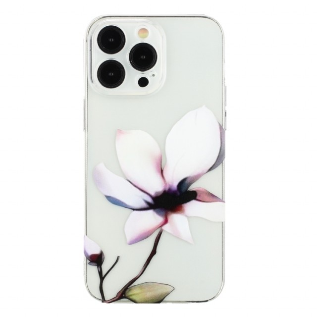 Fashion TPU Deksel for iPhone 14 pro max - blomster