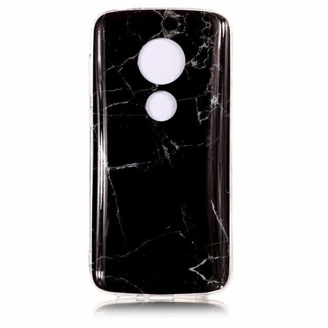 Fashion TPU Deksel for Moto E5 Play - Marmor svart
