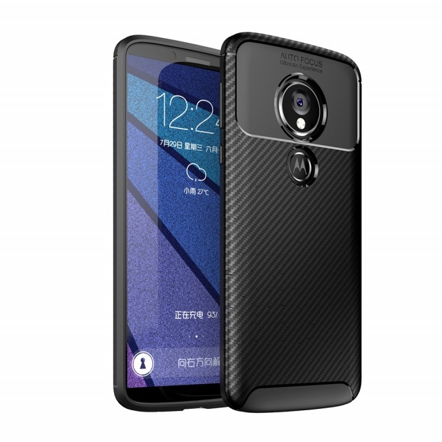 Beetle TPU Carbon Fiber Deksel Motorola Moto E5/Moto G6 Play svart