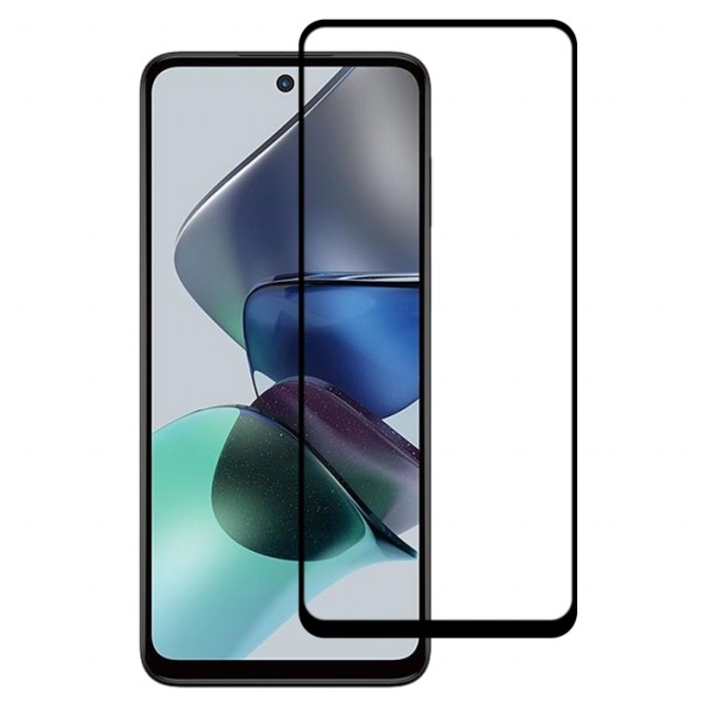 Herdet glass skjermbeskytter Motorola Moto G23 svart kant