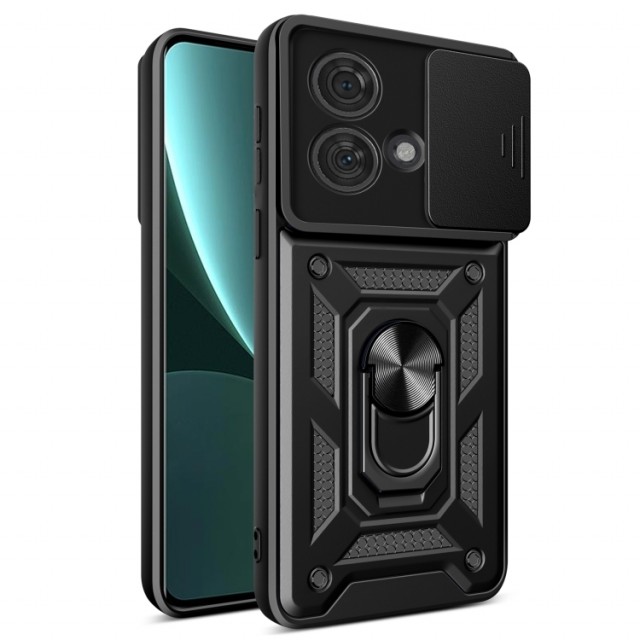 Tech-Protect TPU + PC Deksel med Ring Grep Motorola Edge 40 Neo 5G svart