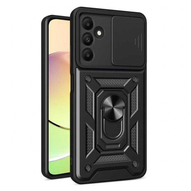 Tech-Protect TPU + PC Deksel med Ring Grep Samsung Galaxy A15 svart