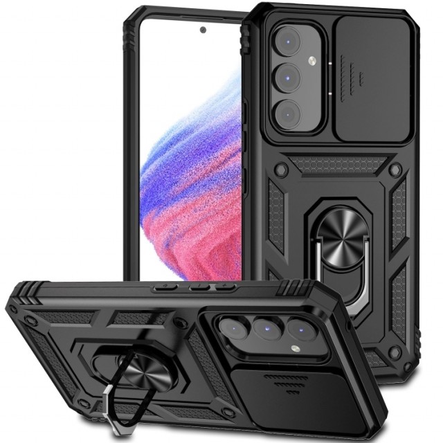 Tech-Flex TPU + PC Deksel med Ring Grep Samsung Galaxy A54 5G svart