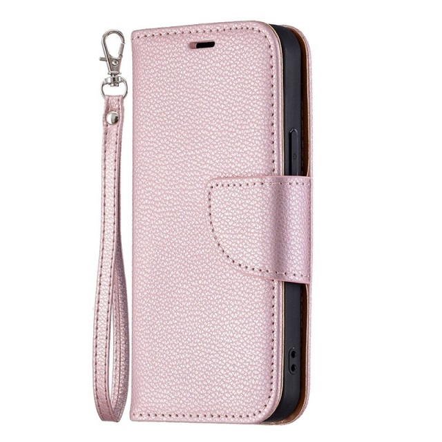 Lommebok deksel for iPhone 13 Mini Roségull