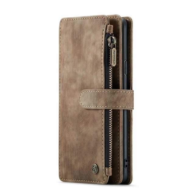 CaseMe multifunksjonell Lommebok deksel Samsung Galaxy S9 plus brun
