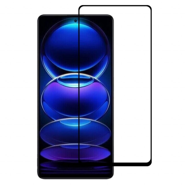 Lux herdet glass skjermbeskytter Xiaomi Redmi Note 12 Pro/Redmi Note 12 svart kant