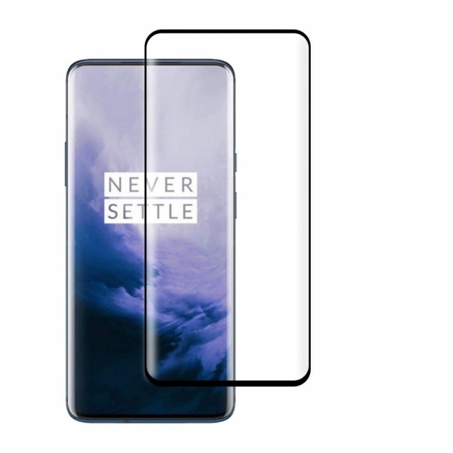 Herdet glass skjermbeskytter OnePlus 7 Pro svart kant