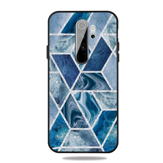 Fashion TPU Deksel for Xiaomi Redmi 9 - Blå Marmor