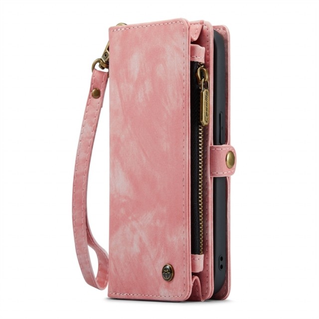 CaseMe 2-i-1 Lommebok deksel iPhone 13 rosa