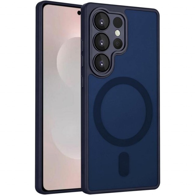 XDcase Frosted TPU Deksel Samsung Galaxy S26 Ultra 5G MagSafe - Blå