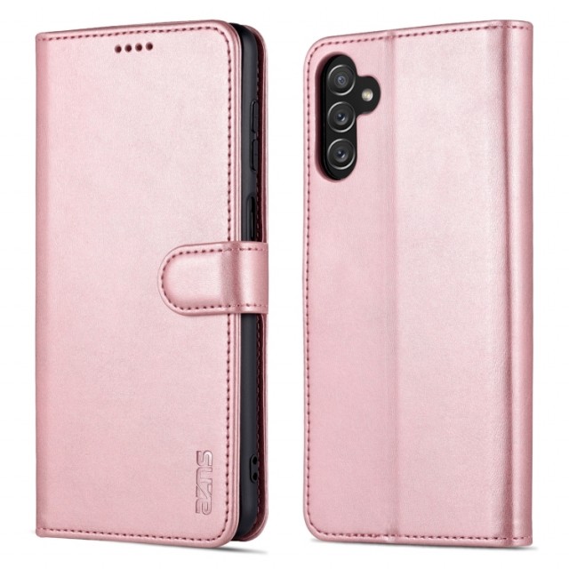 Azns Lommebok deksel for Samsung Galaxy A14 5G/4G Roségull