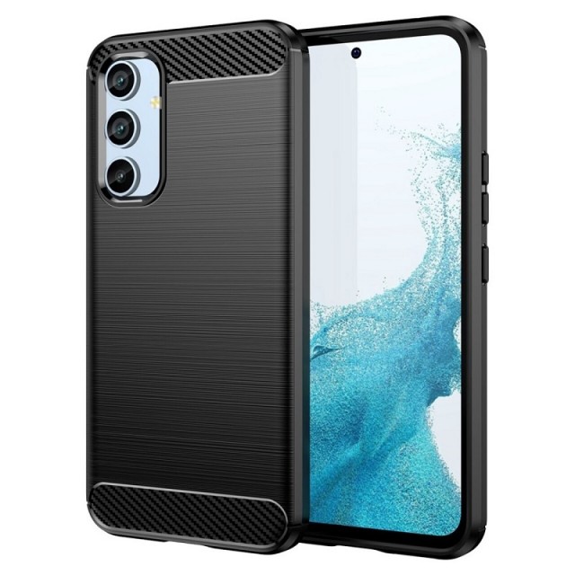 Tech-Flex TPU Deksel Carbon for Samsung Galaxy A54 5G svart