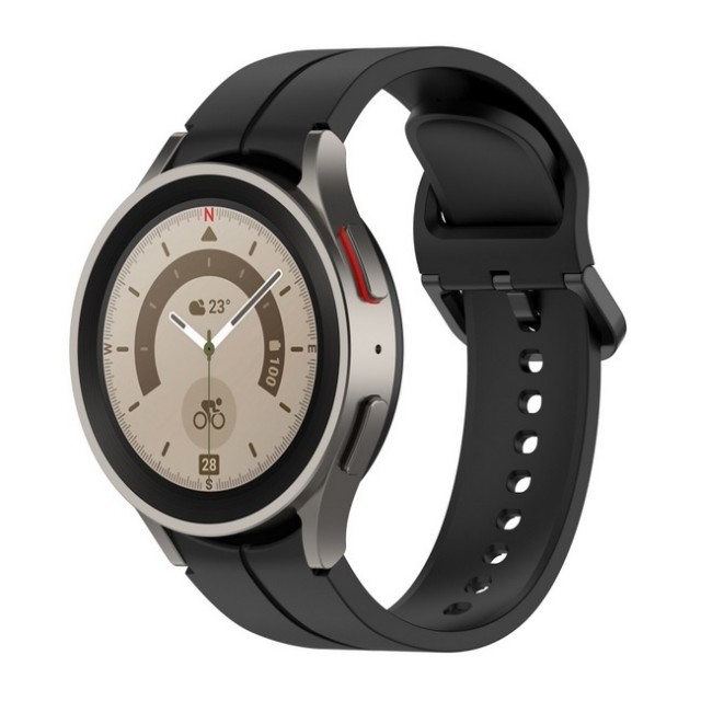 Samsung Galaxy Watch 6 Classic 47/43 mm Silikon Sportsreim - Svart