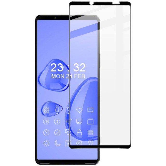 IMAK Herdet Glass skjermbeskytter Sony Xperia 10 V svart kant