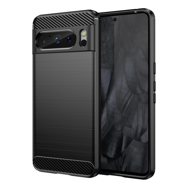 Tech-Flex TPU Deksel Carbon for Google Pixel 8 Pro 5G svart