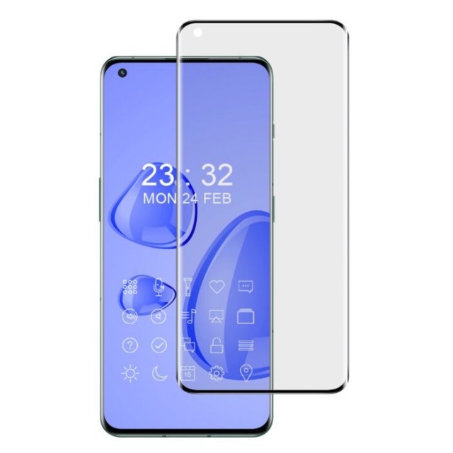 IMAK 3D Curved Herdet Glass skjermbeskytter OnePlus 10 Pro 5G svart kant