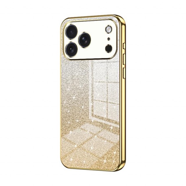 Fashion TPU Deksel Glitter Powder iPhone 17 Pro Max - Gull