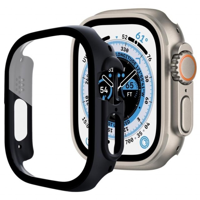 xDfind Apple Watch Ultra Deksel med Skjermbeskytter 49 mm - svart