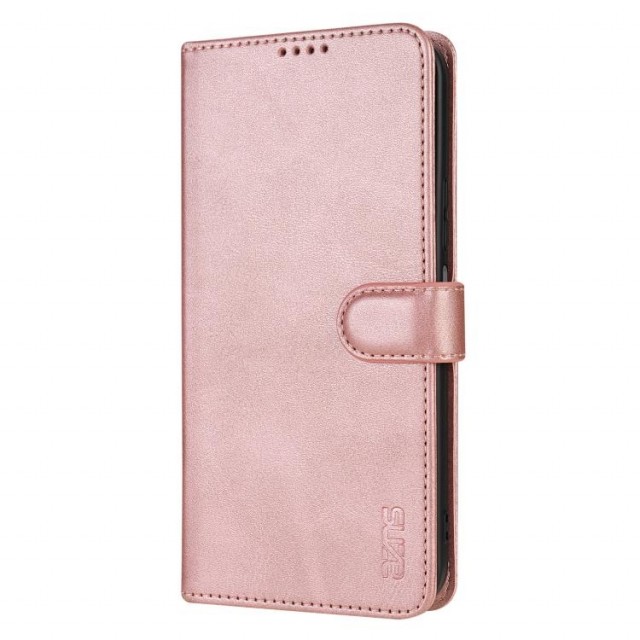 Azns Lommebok deksel for Samsung Galaxy A18 Roségull
