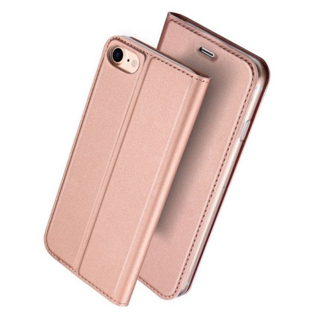 Dux Ducis Skin Pro Series Flip deksel iPhone 7/8/SE (2020/2022) Roségull