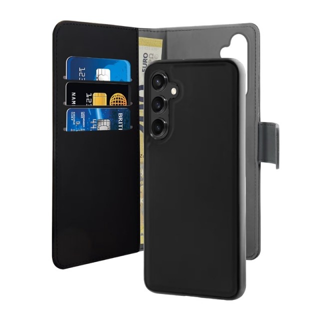 Puro 2-i-1 Magnetisk Lommebok-deksel Samsung Galaxy A55 5G Svart