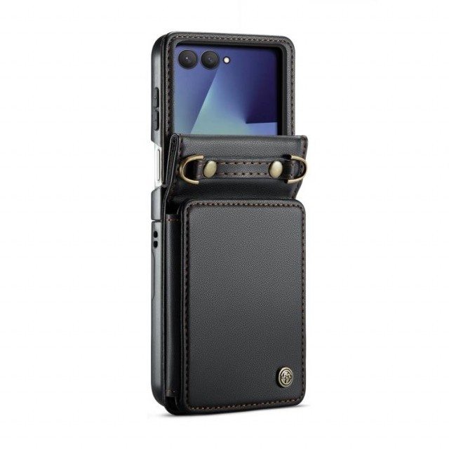 CaseMe Deksel med kortlomme Samsung Galaxy Flip 8 5G svart