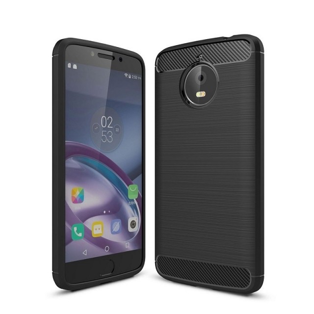 Tech-Flex TPU Deksel Carbon Motorola Moto E4 Plus svart