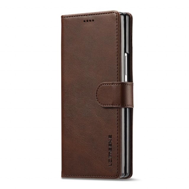 LC.IMEEKE lommebok deksel for Samsung Galaxy Z Fold 8 Ultra 5G brun