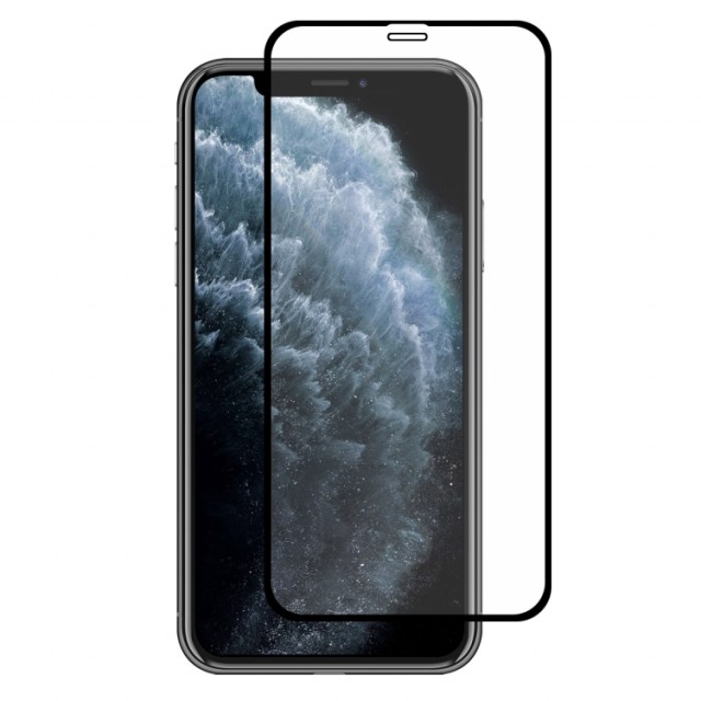 Enkay Hat-Prince herdet Glass skjermbeskytter iPhone 11 Pro/X/XS svart kant