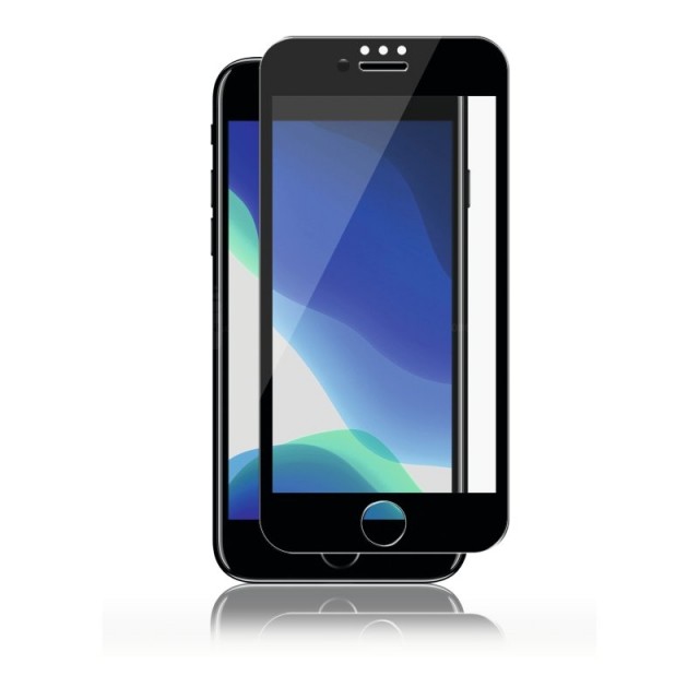 Panzer Premium skjermbeskyttelse Full-Fit Silicate Glass iPhone 7/8/SE (2020) svart kant