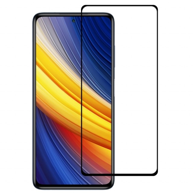 Herdet Glass skjermbeskytter Xiaomi Poco X3 NFC/Poco X3 Pro svart kant