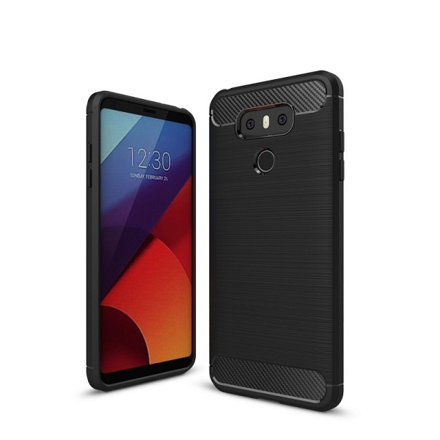 Tech-Flex TPU Deksel Carbon LG G6 svart