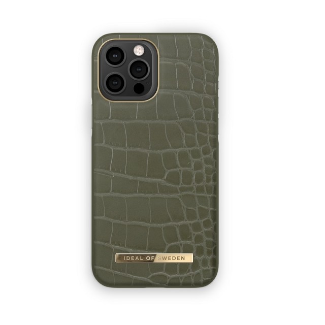 iDeal of Sweden iPhone 13 Pro Atelier Case Khaki Croco