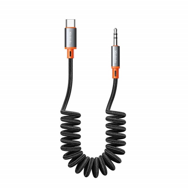 Mcdodo Type USB-C / 3.5mm Stereo AUX Lydkabel svart