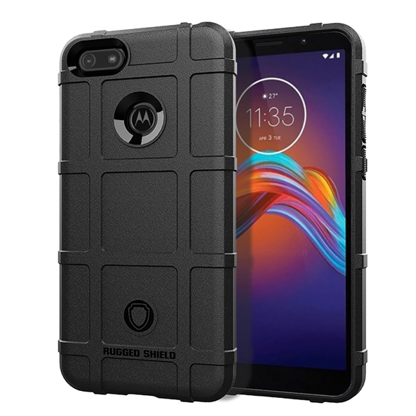 Rugged Shield TPU Deksel Moto E6 Play svart