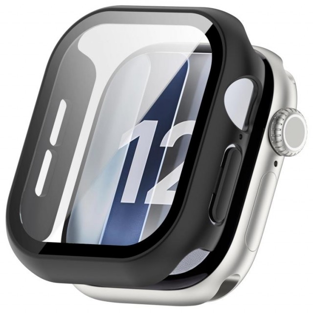 Apple Watch 12 Deksel med Skjermbeskytter 46 mm - svart