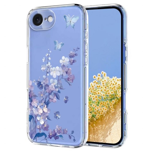 Fashion TPU Deksel for iPhone 16e - blomster