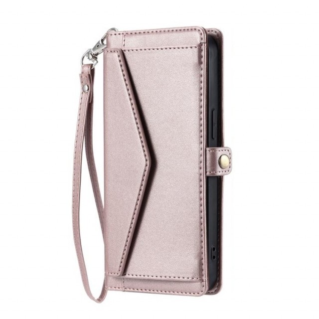 Lommebok deksel Multifunksjonell Samsung Galaxy S26 Ultra 5G Roségull