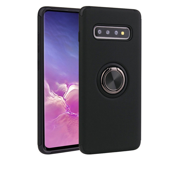TPU + PC Deksel med magnetisk Ring Grep Galaxy S10 Plus svart