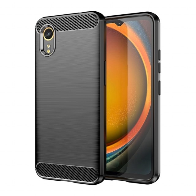 Tech-Flex TPU Deksel Carbon Samsung Galaxy Xcover 7 svart