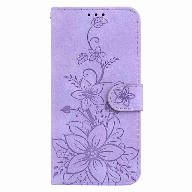 Lommebok deksel til iPhone 17 - Lilla Blomster