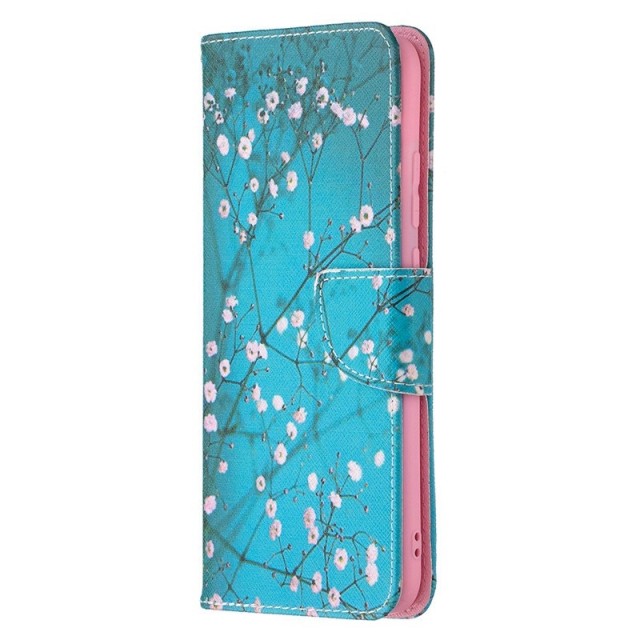 Lommebok deksel for Samsung Galaxy A02s - Rosa blomster