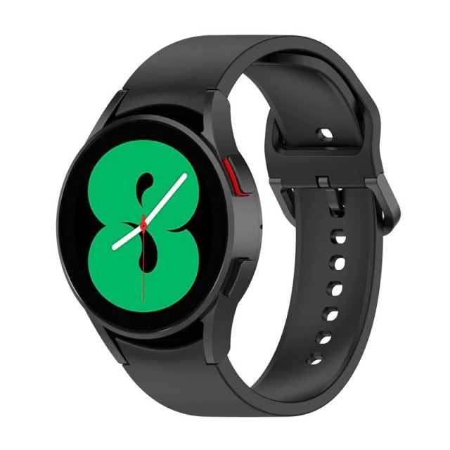 Samsung Galaxy Watch4/Watch4 Classic/Watch5 Silikon Sportsreim - Svart