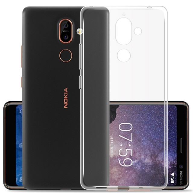 Tech-Flex TPU Deksel for Nokia 7 Plus gjennomsiktig